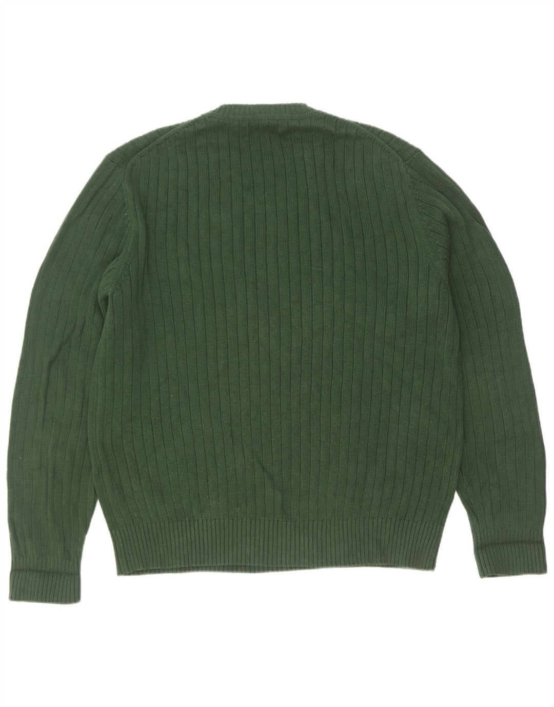 Pulover Nautica pentru bărbați cu decolteu triplu, verde mare