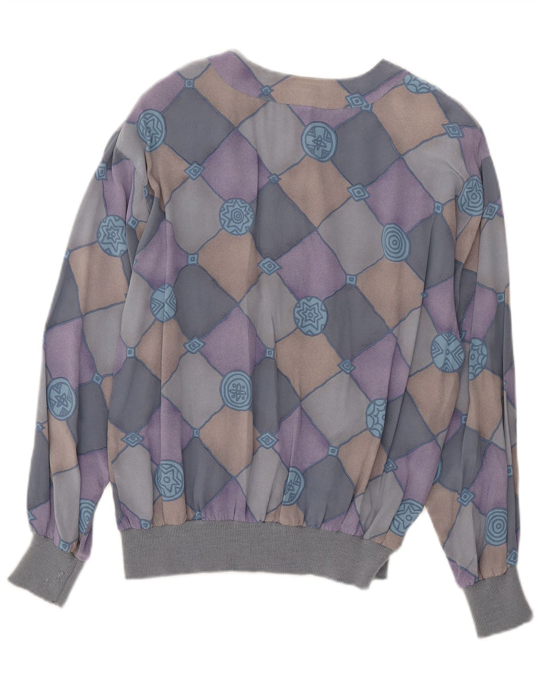 Bluză cămașă pentru femei AGENDA IT 42 Mătase cu carouri albastre medii