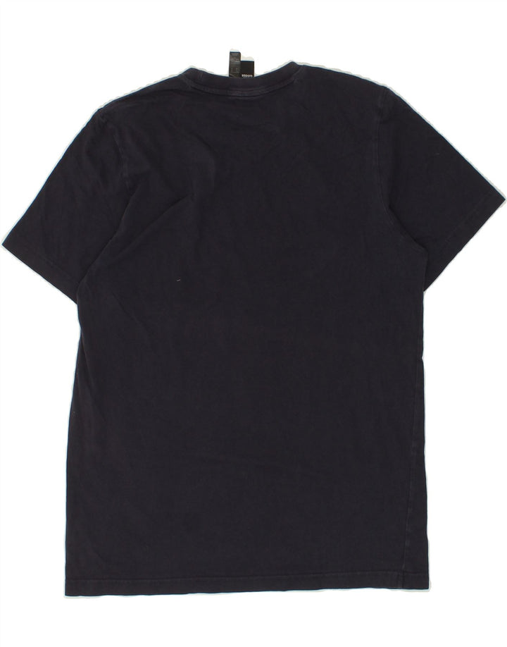 ADIDAS Mens Graphic T-Shirt Top Medium Navy Blue Vintage Adidas and Second-Hand Adidas from Messina Hembry 