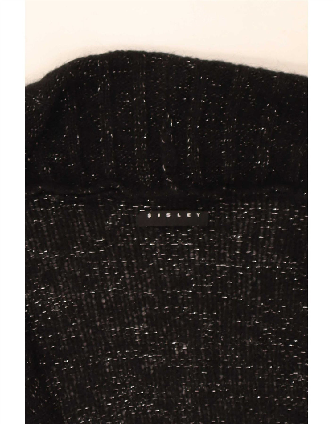 Pulover cardigan pentru femei Sisley UK 14 Medium Black Flecked