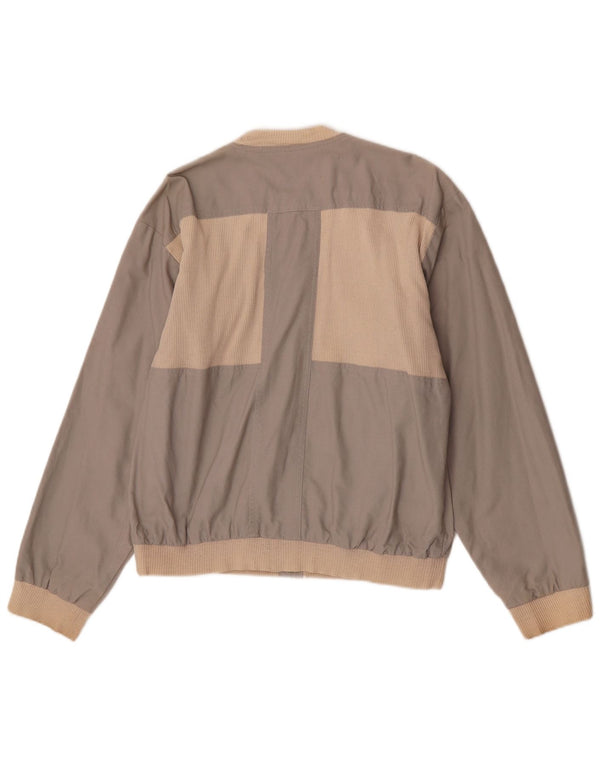 Bomber vintage pentru bărbați UK 40, mare, gri, color block