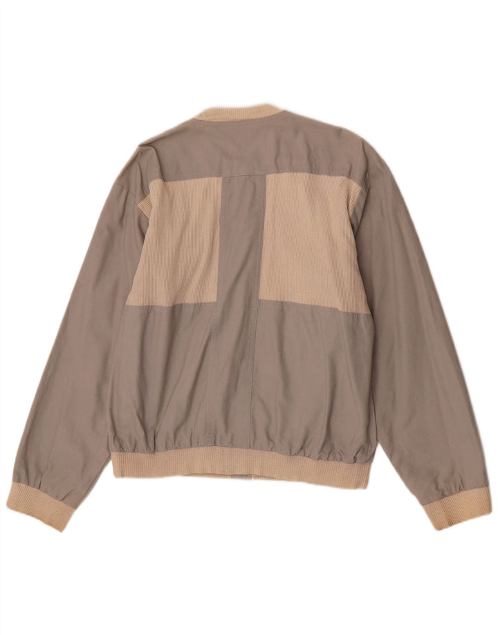 Bomber vintage pentru bărbați UK 40, mare, gri, color block