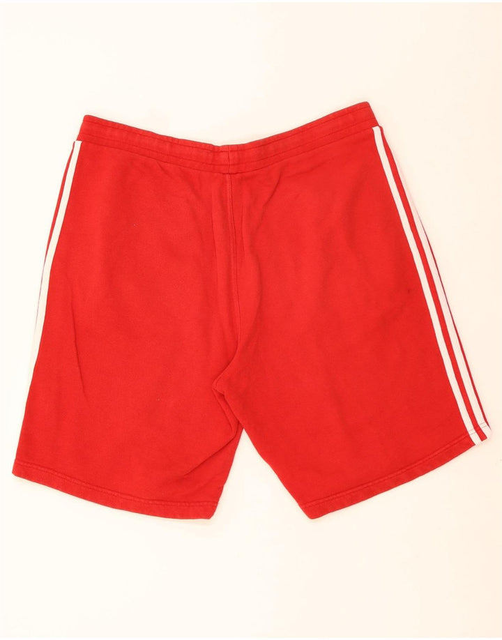 Pantaloni scurți sport pentru bărbați Adidas, mare, roșu, bumbac