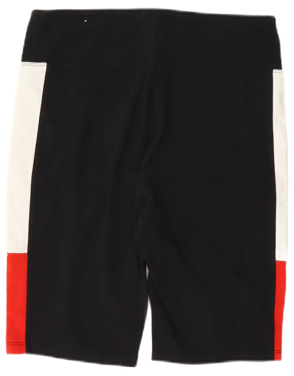 Pantaloni scurti sport Tommy Hilfiger pentru femei UK 12 Medium Black Colorblock Bumbac