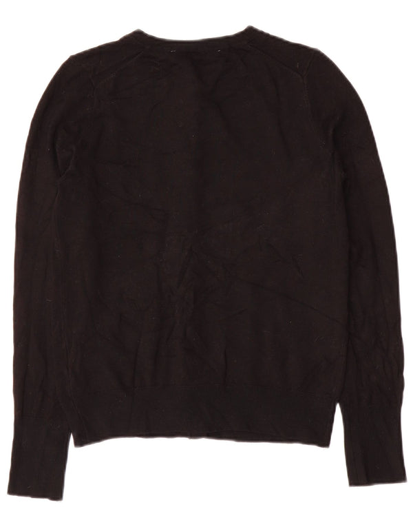 Pulover cardigan pentru femei Zara UK 10 mic, negru, viscoză