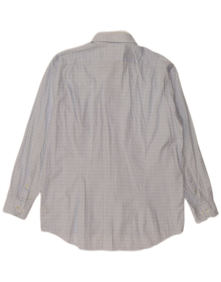 Cămașă pentru bărbați LACOSTE Mărimea 41 Bumbac cu carouri albastre mari