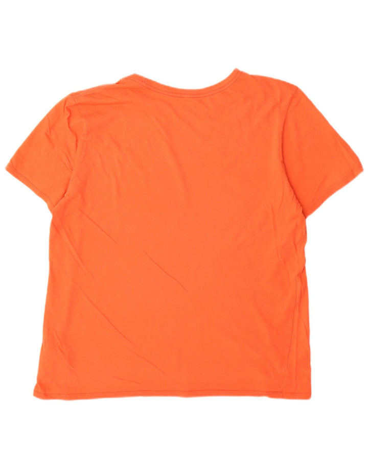 Tricou grafic Nike pentru bărbați Top mare din bumbac portocaliu