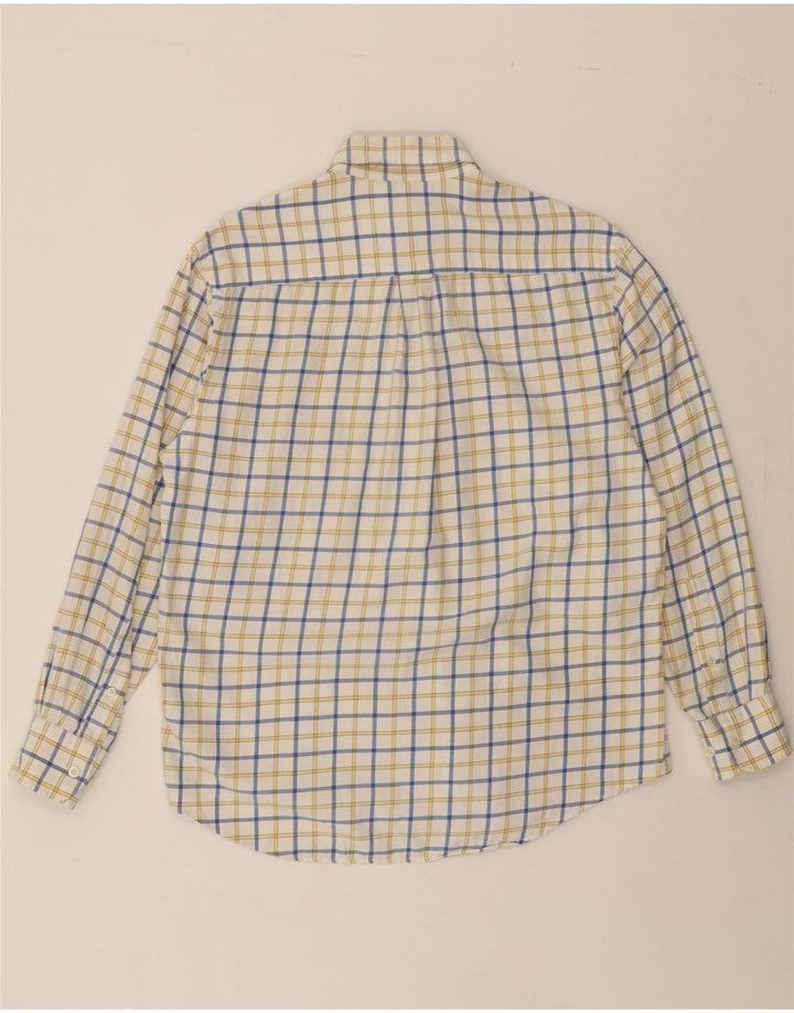 NAUTICA Mens Shirt Small Beige Check Cotton Vintage Nautica and Second-Hand Nautica from Messina Hembry 