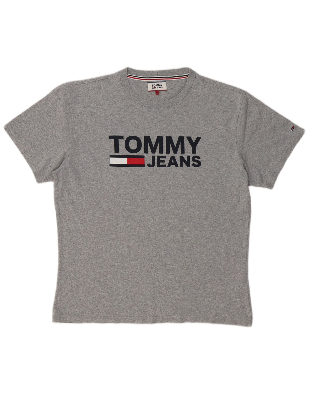 TOMMY HILFIGER Tricou grafic pentru bărbați Top mare bumbac gri