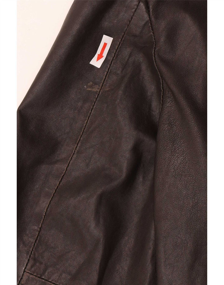 Jachetă militară din piele pentru bărbați Superdry UK 42 XL maro