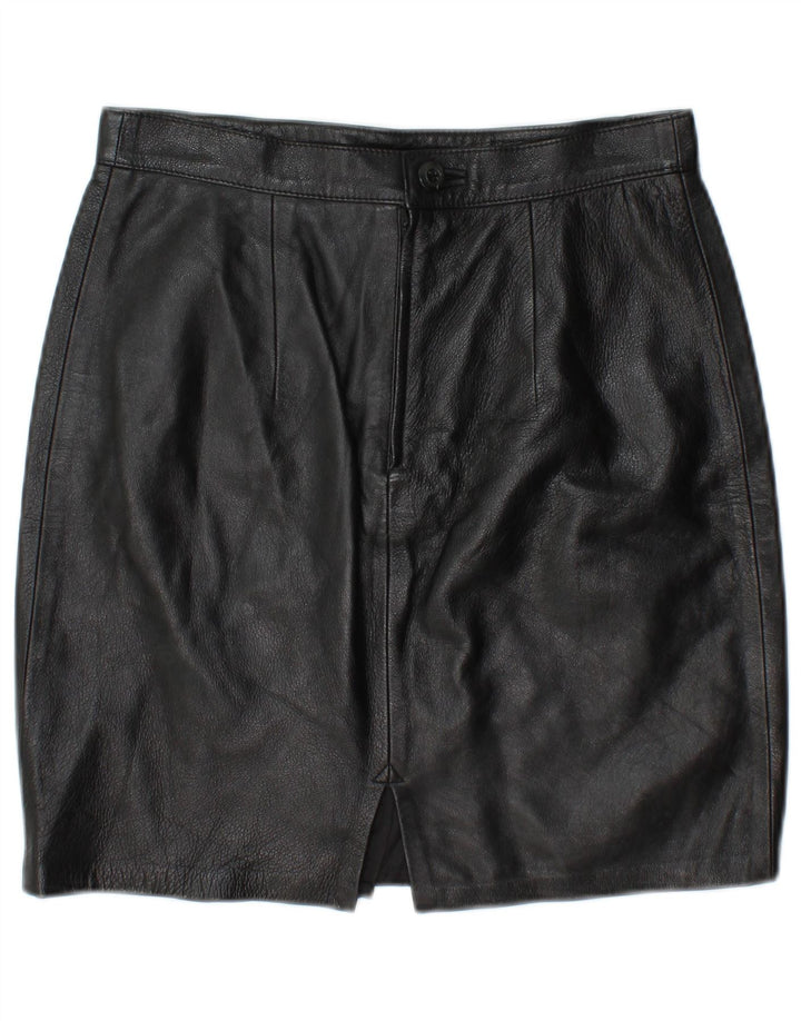 Fusta de piele pentru femei MARY ALBERT IT 44 Medium W28 Piele neagra