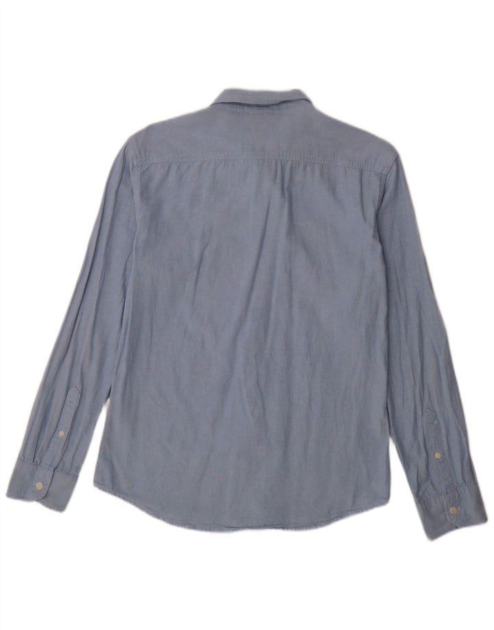 Cămașă Levi's pentru bărbați, bumbac albastru mediu