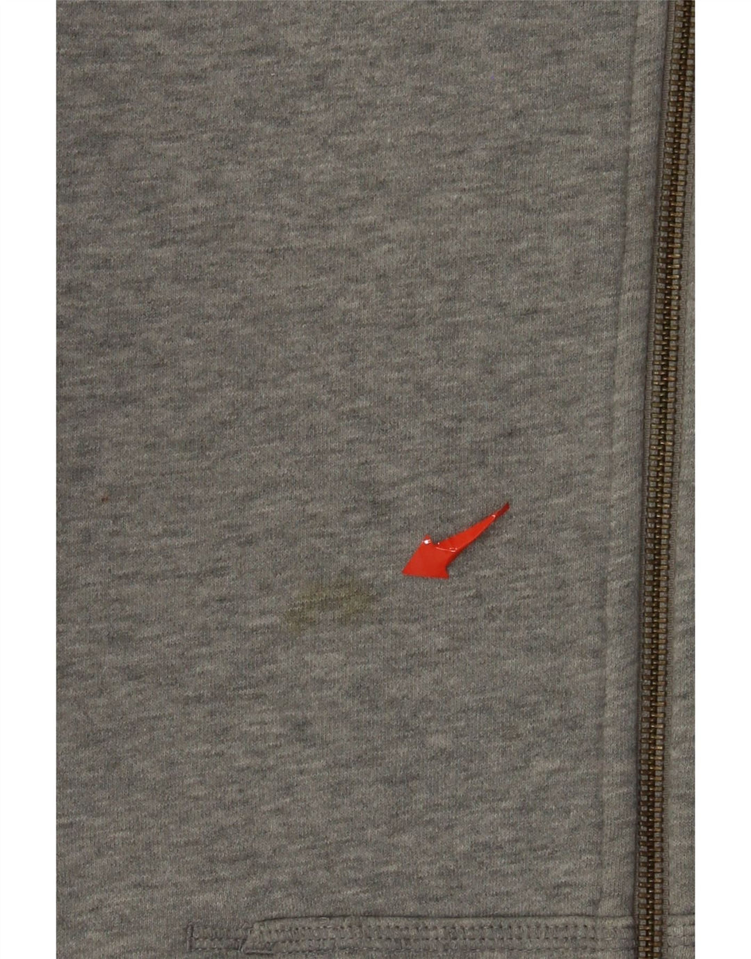 Pulover Nike pentru bărbați, cu fermoar, bumbac cu pete, gri mediu