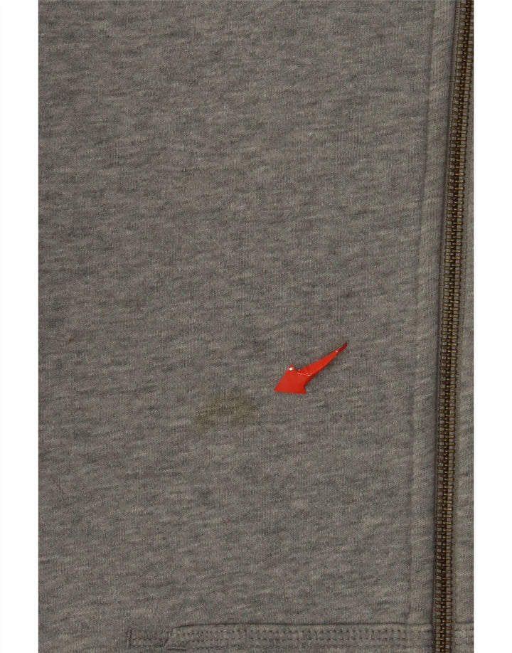 Pulover Nike pentru bărbați, cu fermoar, bumbac cu pete, gri mediu