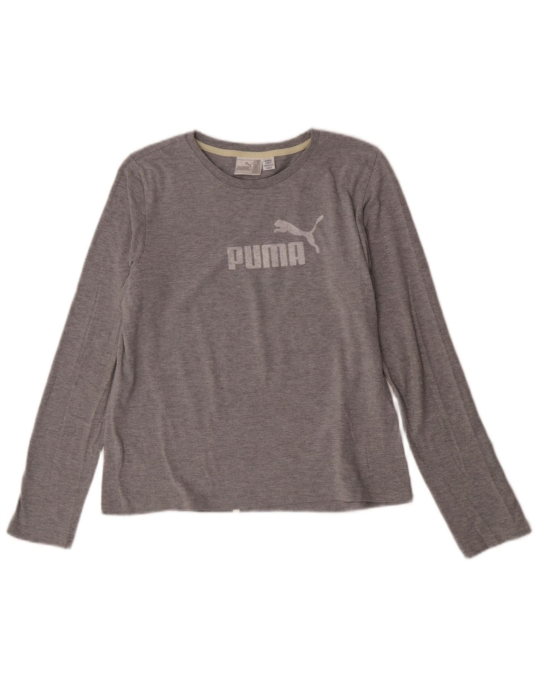 Tricou cu mânecă lungă cu grafică Puma pentru femei UK 14, mare, gri