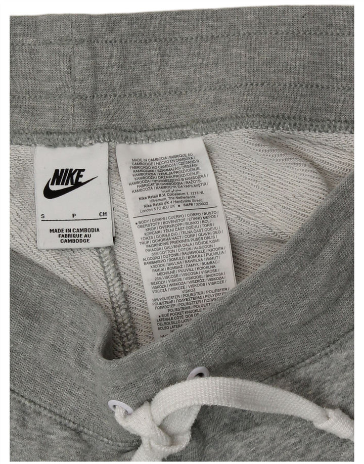 Pantaloni scurți sport grafic Nike pentru bărbați, bumbac, gri mici