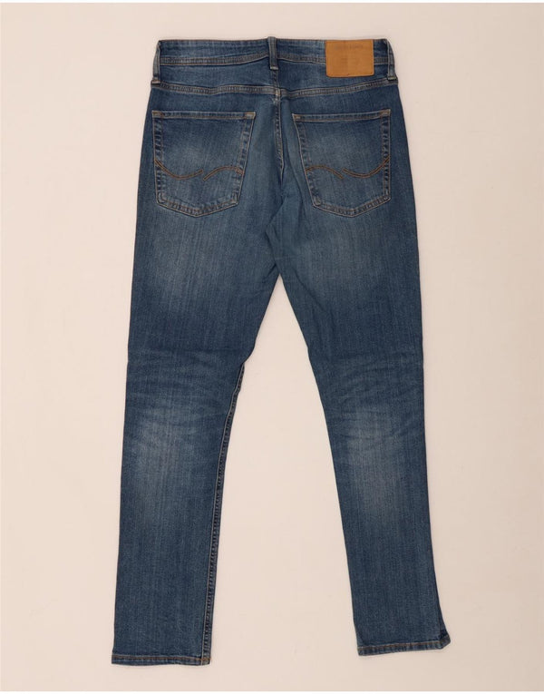 JACK & JONES Blugi skinny GLENN pentru bărbați W32 L32 Bumbac albastru