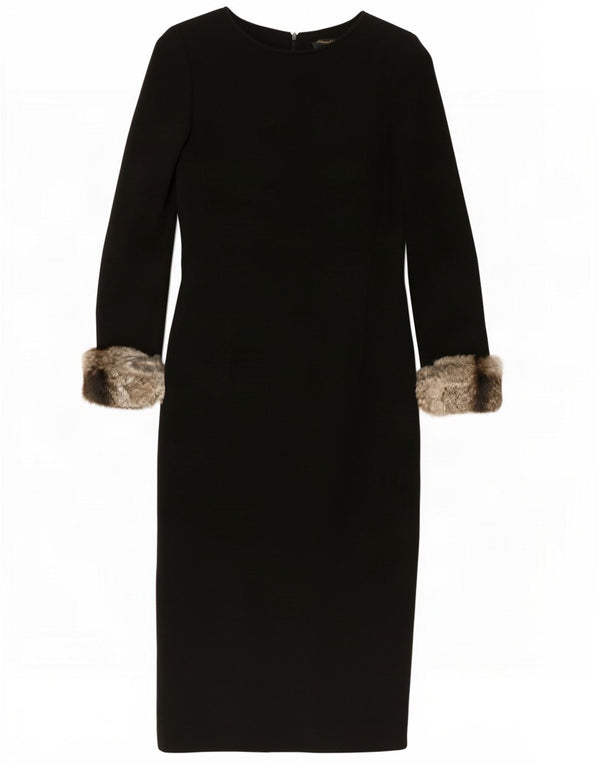 Rochie teacă cu mânecă lungă pentru femei Luisa Spagnoli IT 42 Medium Black