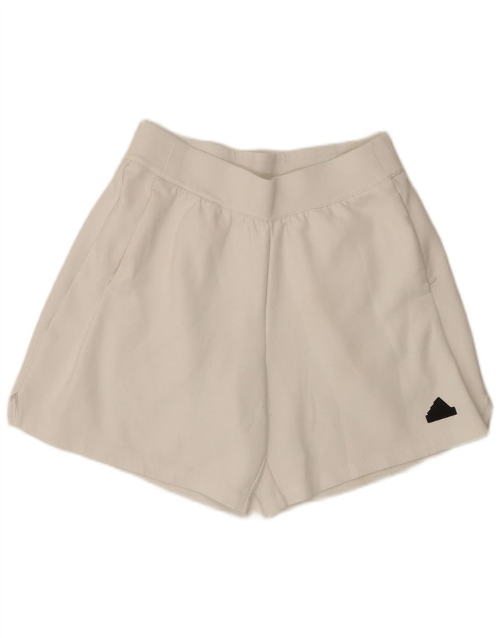 Pantaloni scurți sport pentru bărbați Adidas Aeroready, bumbac alb mediu