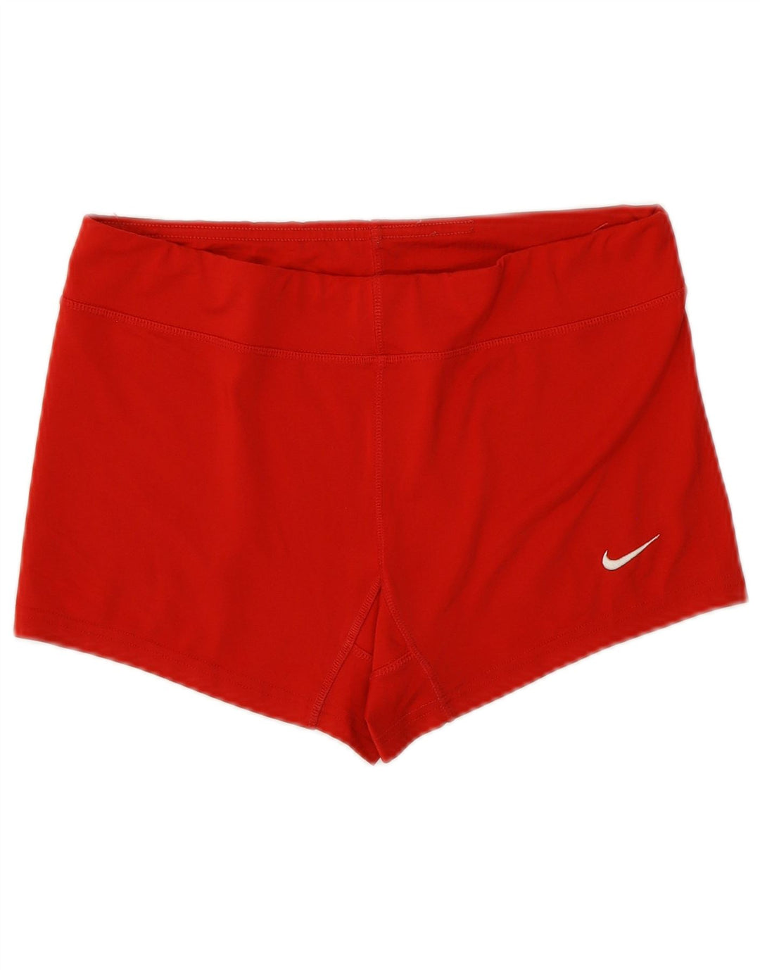 Pantaloni scurti sport NIKE Dri Fit pentru femei UK 14 Medium Red