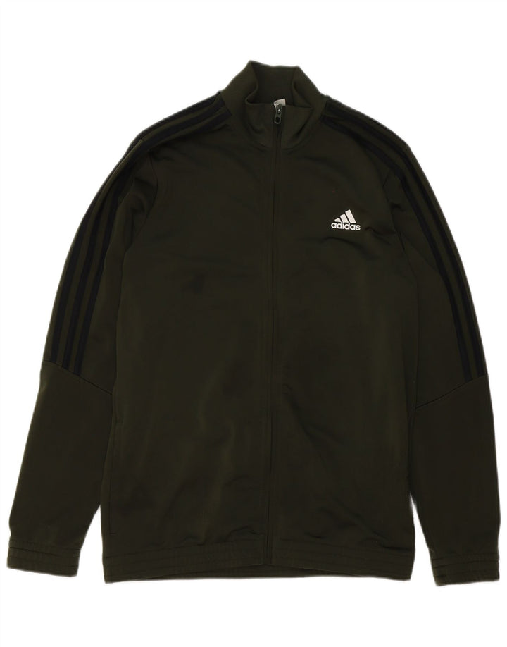 Jachetă de trening pentru băieți Adidas 15-16 ani Poliester verde