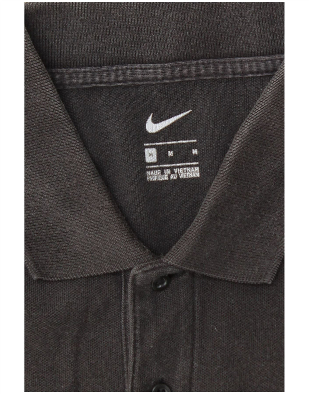 NIKE Mens Polo Shirt Medium Black