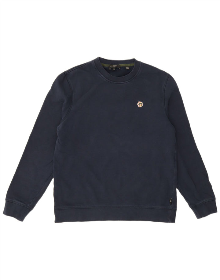 Hanorac pentru bărbați Ted Baker Pulover Mărimea 3 Mediu Bumbac bleumarin