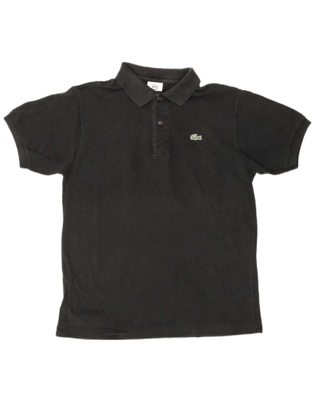 Tricou polo LACOSTE pentru bărbați, mărimea 4, bumbac negru mediu