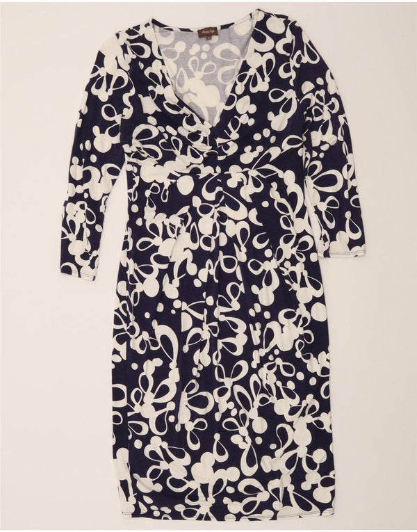 Rochie teacă pentru femei Phase Eight, cu model abstract, UK 12 Medium Bleumarin