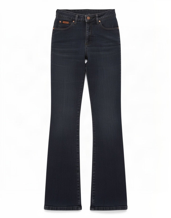 Blugi pentru femei Wrangler Bootcut Regular W28 L32 Bumbac bleumarin