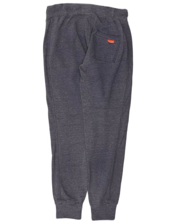 Pantaloni de trening Superdry Slim Fit pentru bărbați Pantaloni de jogging mici, albastru, pete