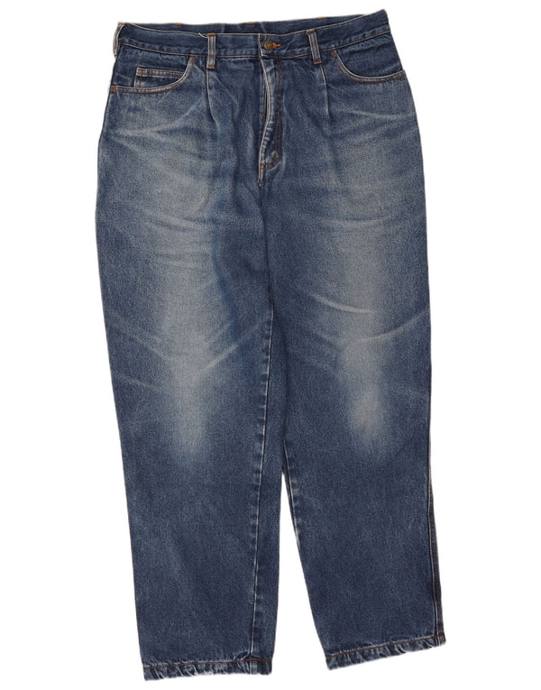 Blugi conici cargo vintage pentru bărbați W36 L31 bumbac albastru
