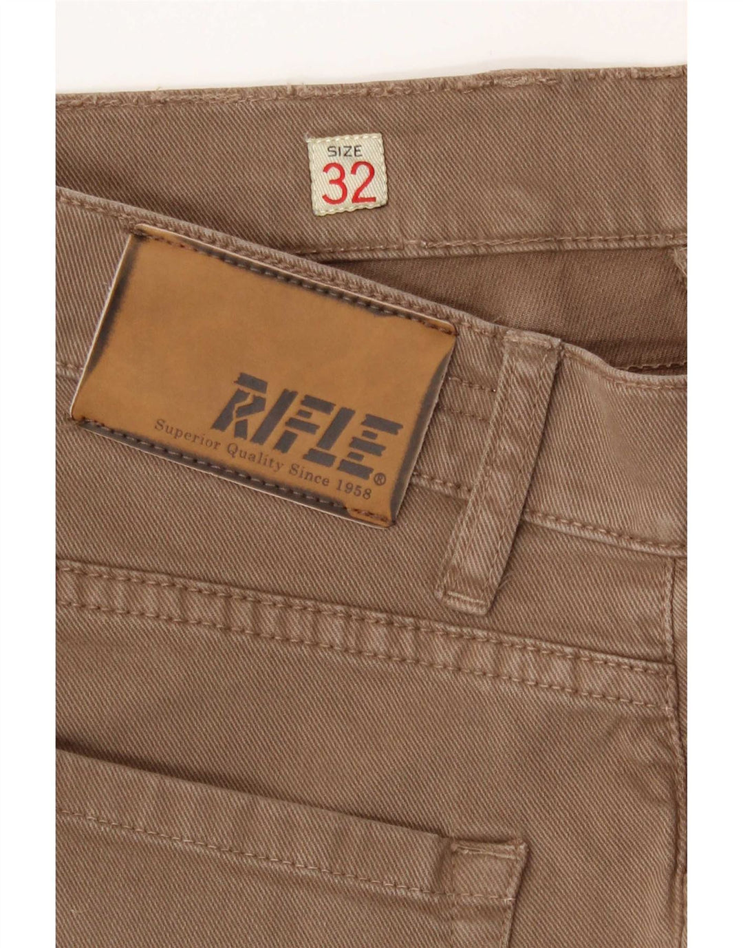 Blugi slim pentru femei Rifle W32 L34 bumbac bej