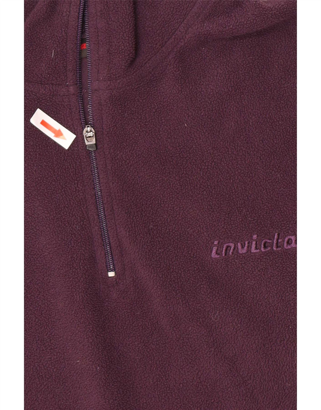 Pulover pentru femei Invicta, cu fermoar și gât, din lână UK 14 Poliester violet mediu