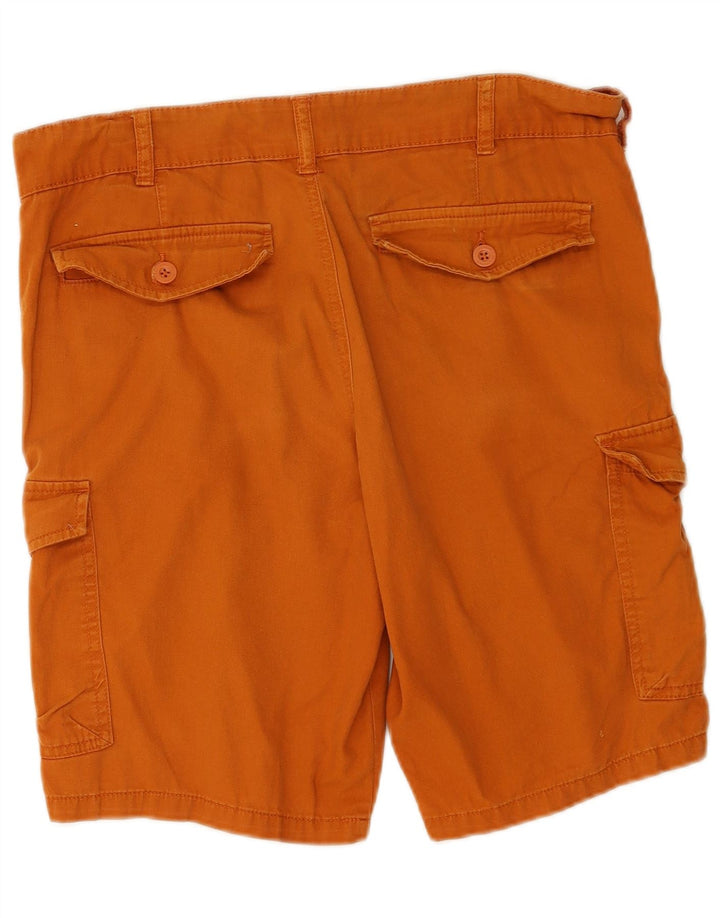 Pantaloni scurți cargo pentru bărbați Mountain Warehouse W34, bumbac portocaliu mare
