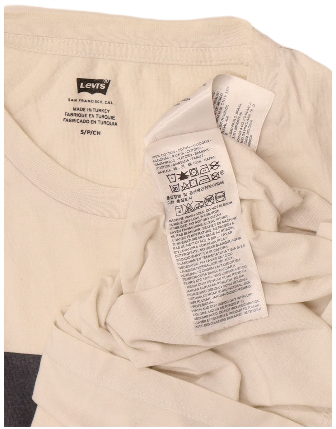 Tricou grafic pentru bărbați Levi's Top mic din bumbac alb