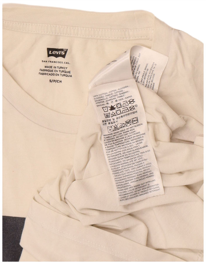 Tricou grafic pentru bărbați Levi's Top mic din bumbac alb