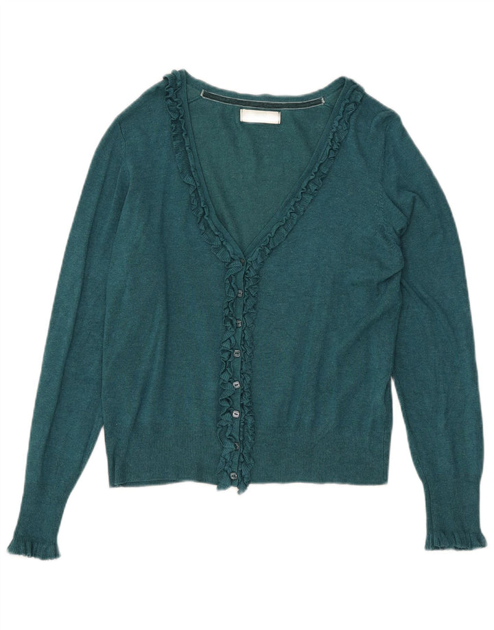Pulover cardigan crop pentru femei Marks & Spencer UK 12 verde mediu