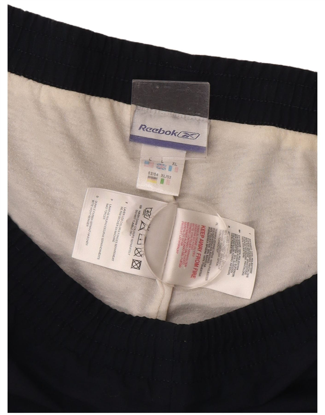 Pantaloni de trening pentru bărbați Reebok Joggeri mari poliester bleumarin