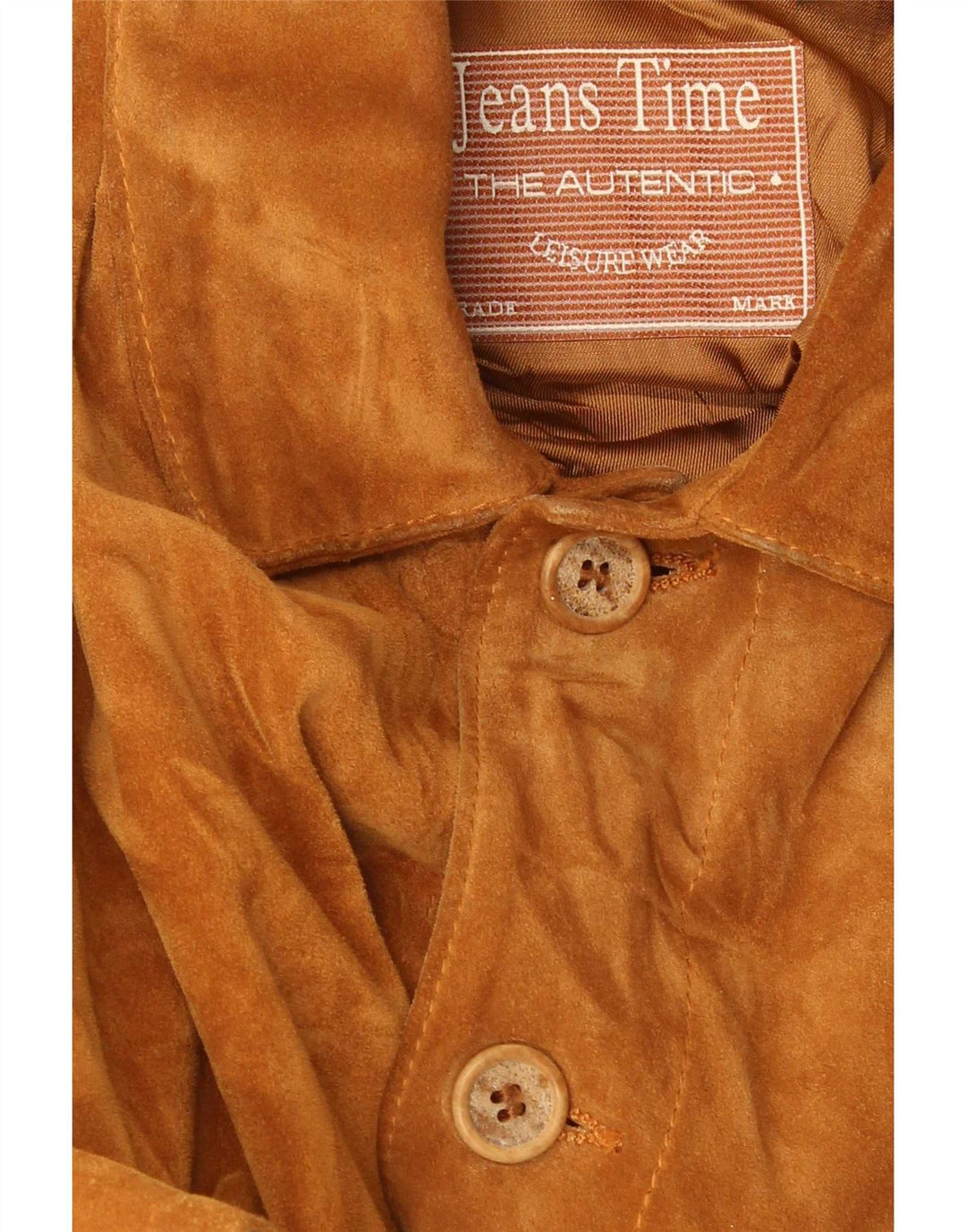 Jachetă vintage pentru bărbați din piele intoarsa UK 42 XL din piele bej