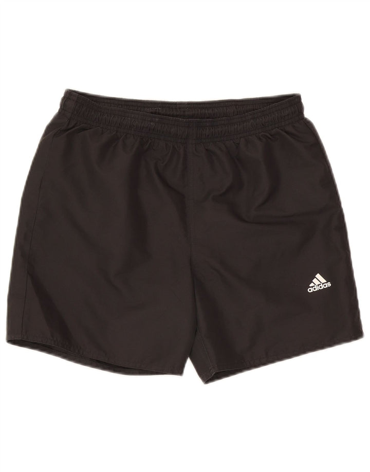 Pantaloni scurți sport adidas băieți 13-14 ani poliester negru