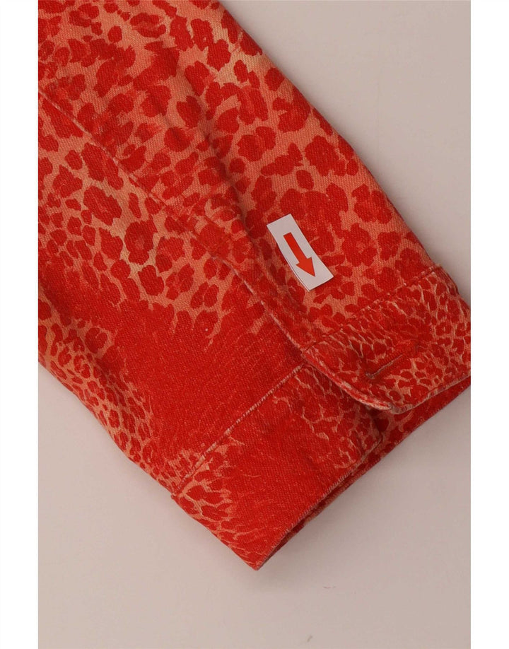 Blumarine Jachetă de blugi pentru femei IT 40 Small Red Animal Print