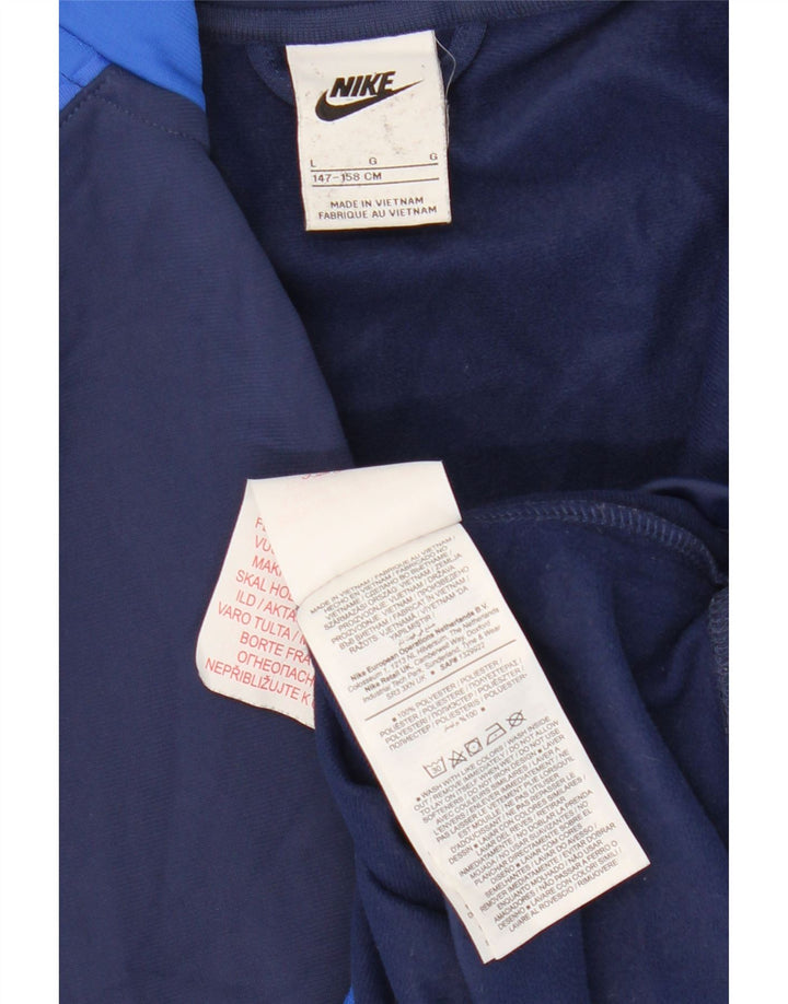 Jachetă de top pentru trening Nike pentru băieți 12-13 ani, mare, bleumarin, color block