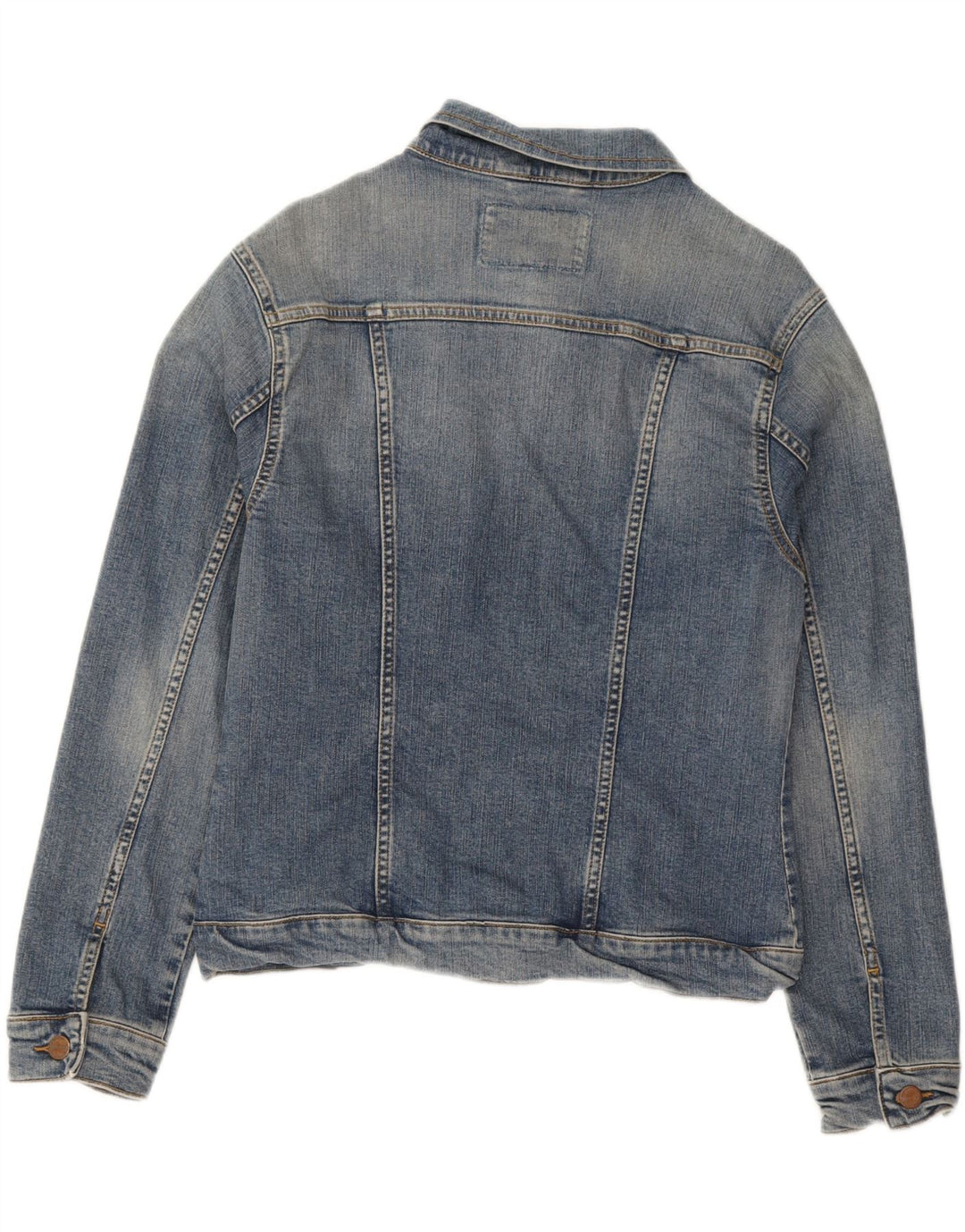 WRANGLER Womens Crop Denim Jacket UK 18 XL Blue Cotton Vintage Wrangler and Second-Hand Wrangler from Messina Hembry 
