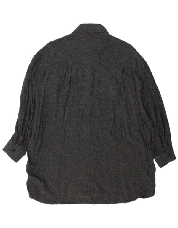 Rochie cămașă supradimensionată pentru femei Zara UK 10 Small Gri Viscose