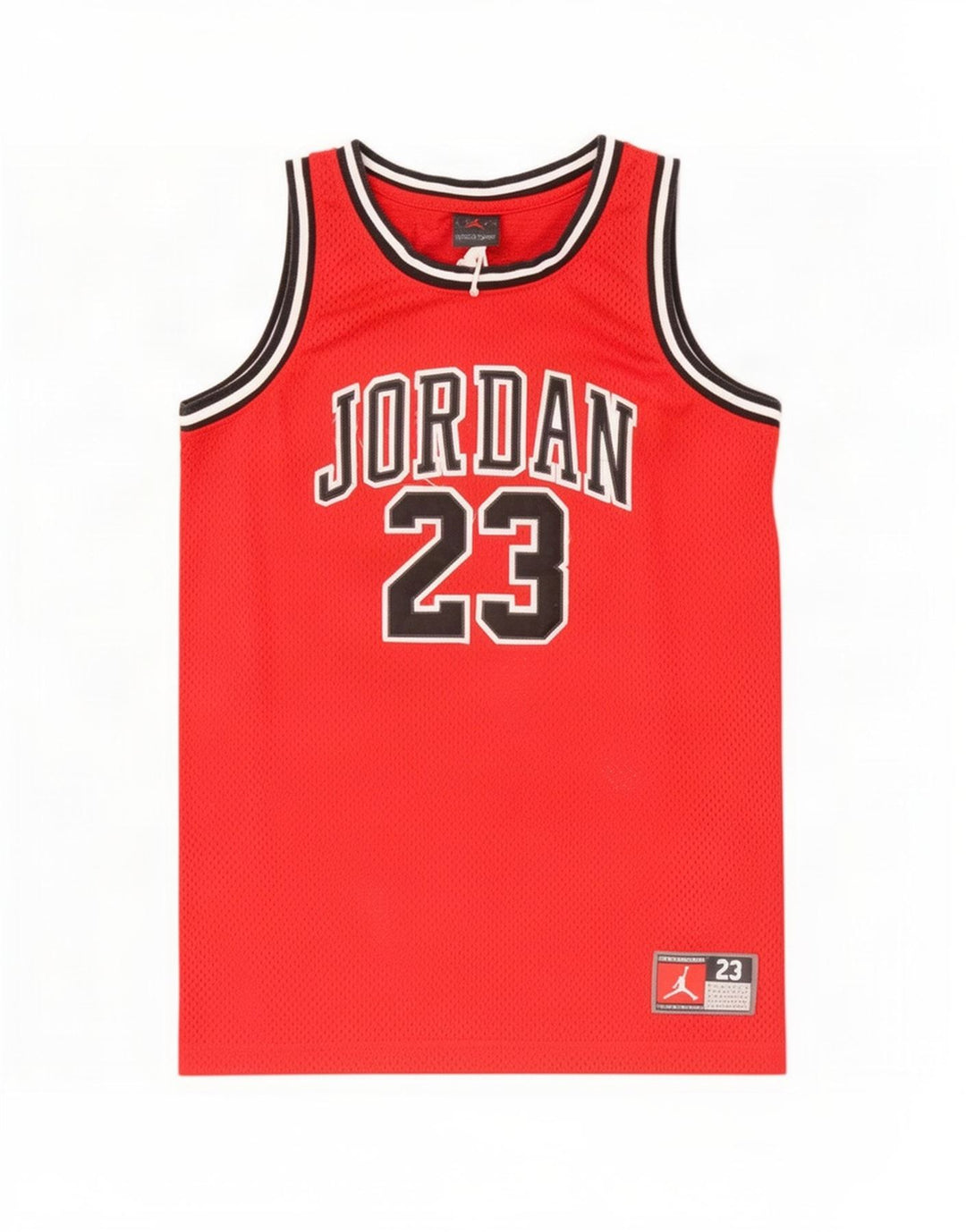 Vesta cu grafică Jordan Boys Top 12-13 ani Poliester roșu mare