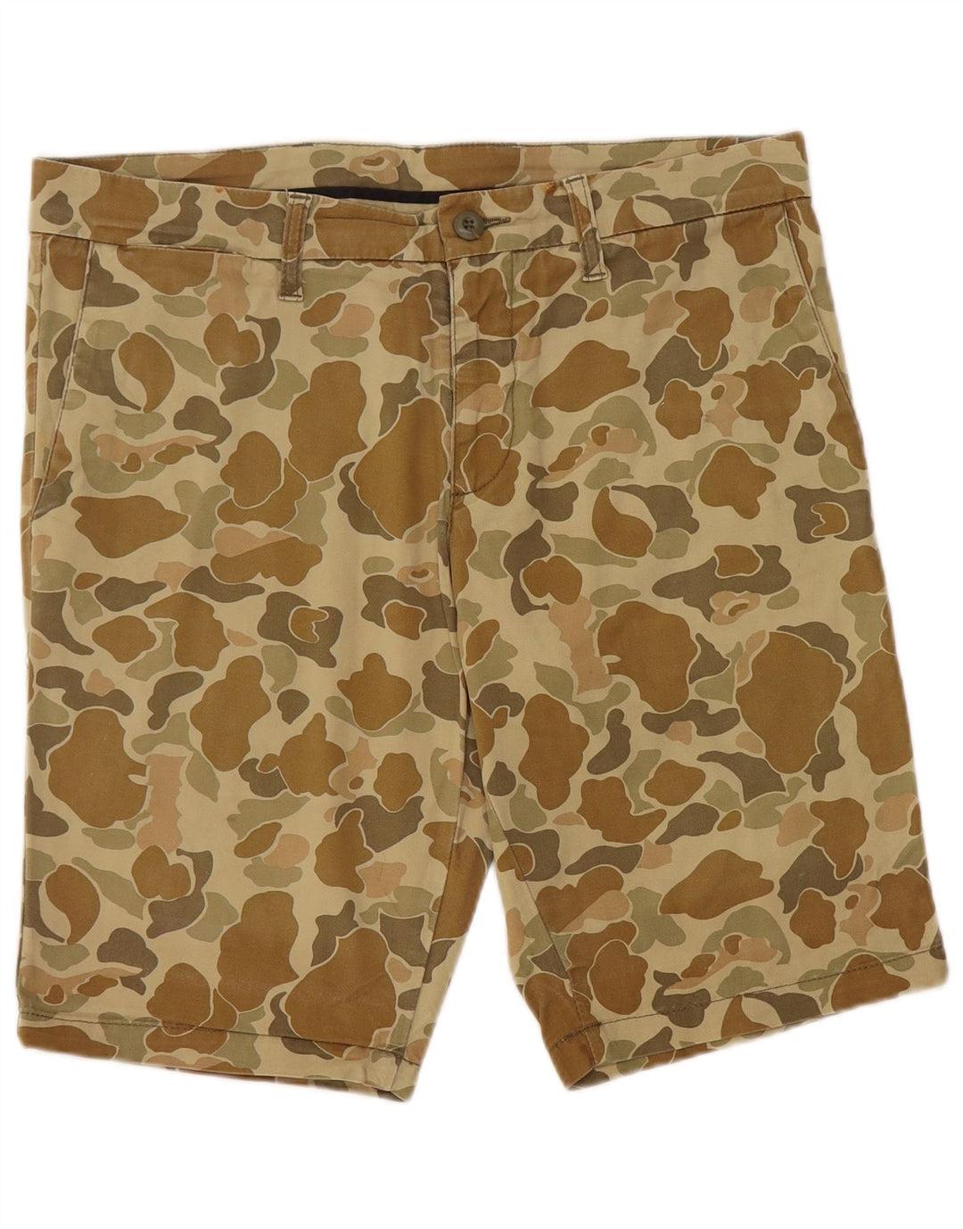 Pantaloni scurți chino bermude CARHARTT pentru bărbați W32 bumbac camuflaj mediu kaki