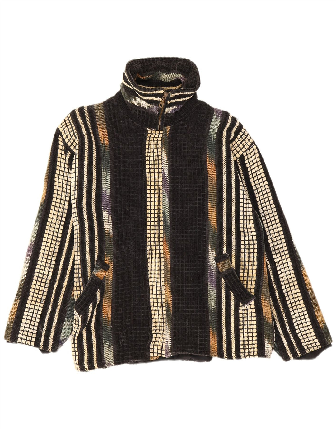 Bomber vintage pentru bărbați UK 38, bumbac cu dungi negre medii