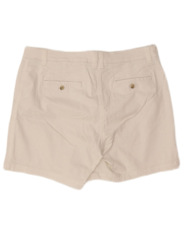 Pantaloni scurti chino Joules pentru femei UK 14 Large W34 Bumbac alb