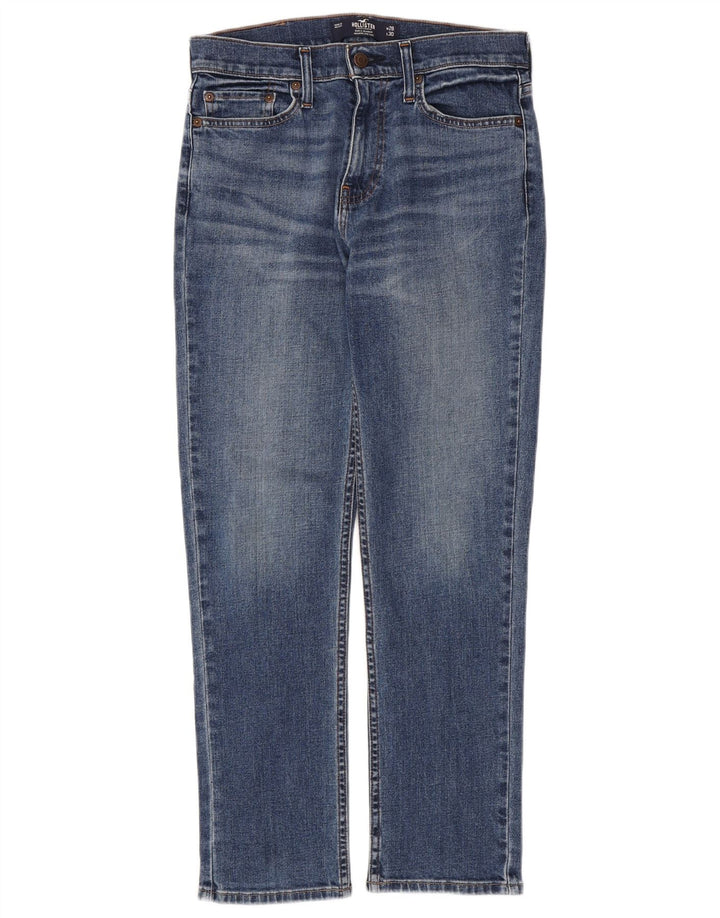 Hollister blugi slim drepte pentru bărbați din Mexic W28 L30 bumbac albastru